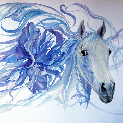 الحصان الأزرق