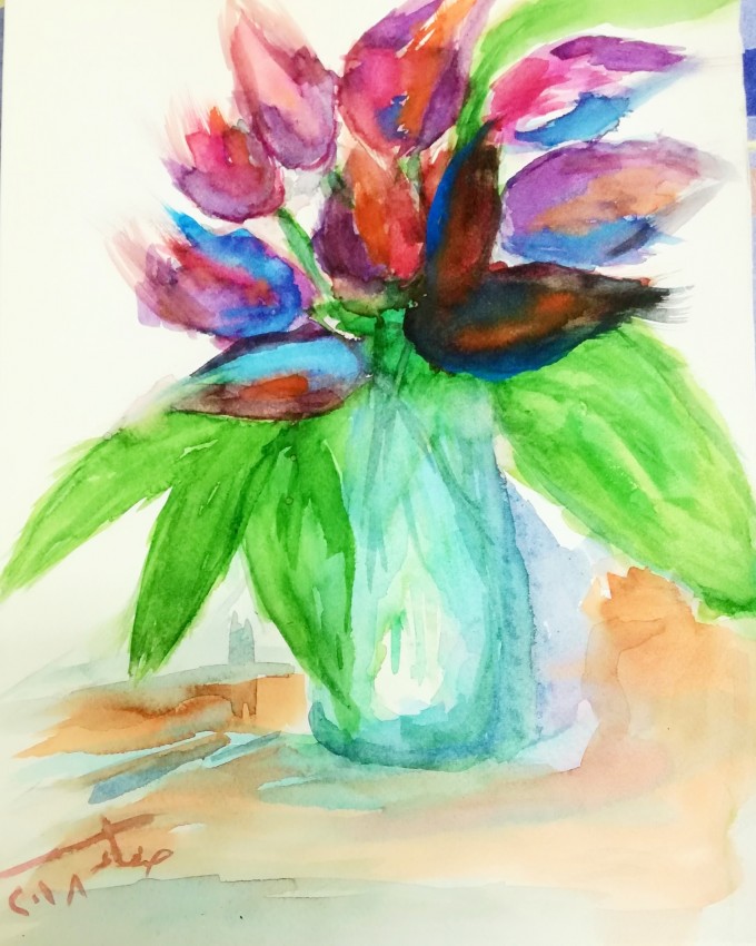 Flowers in A Vase