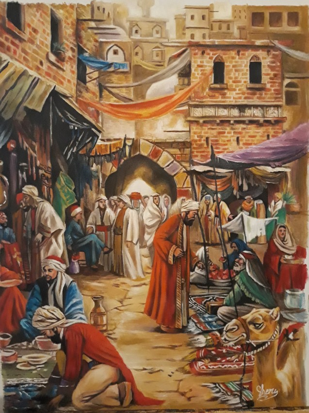سوق عربي قديم