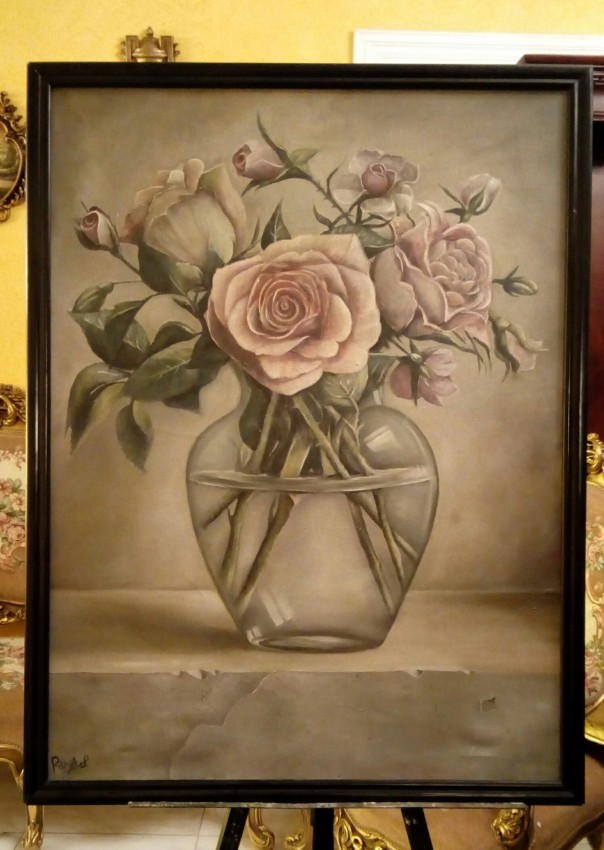 Vase Of Flowers  Arab Art For Sale
