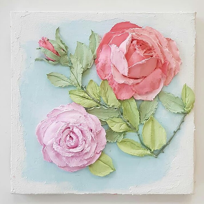 Roses  3d painting