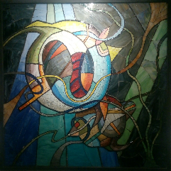 فن الموزاييك )   رمز الحياة البحرية  )