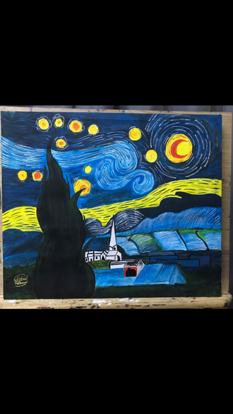 Starry Night ( Van Gogh )