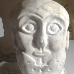 Carved Marble Head