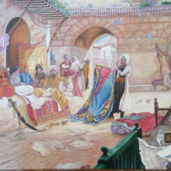The Carpet Market (Orientalists Art)