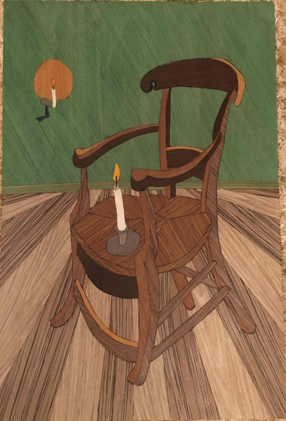 (كرسى فان جوخ  (قشرة الخشب