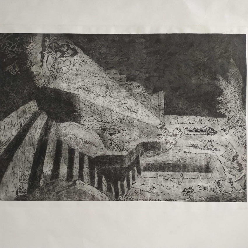 The Expelled Are Neglected (Zinc Engraving)