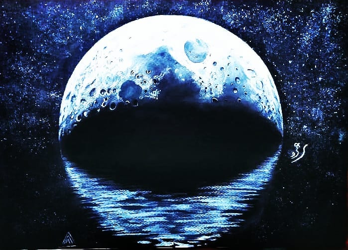 القمر الأزرق 💙