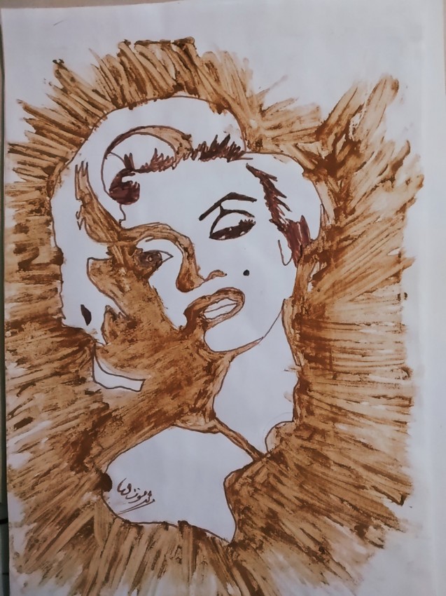 Marilyn Monroe (Coffee Portrait)