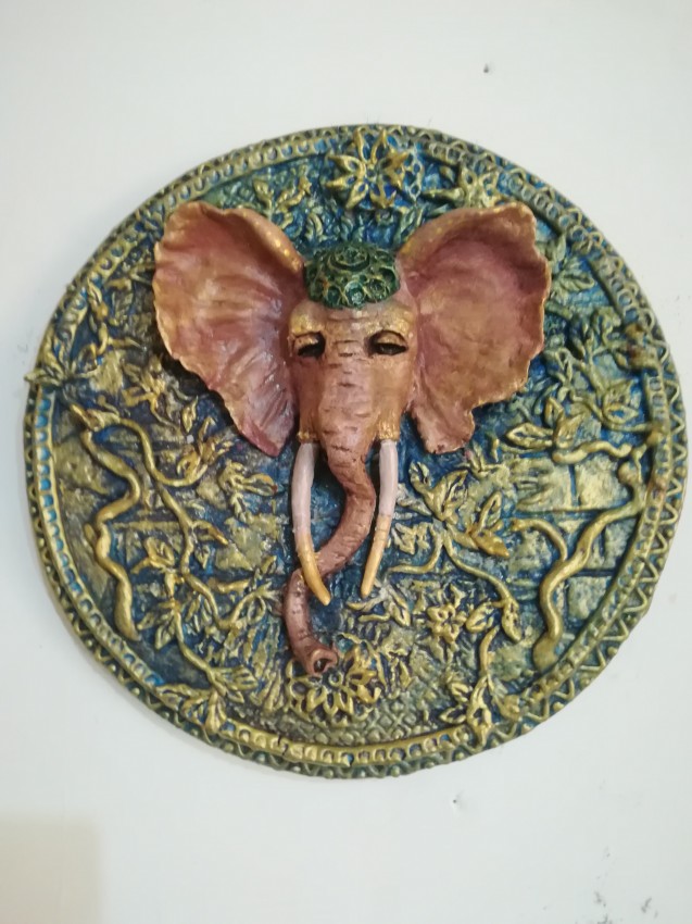 Wild Elephant (Sculpture)