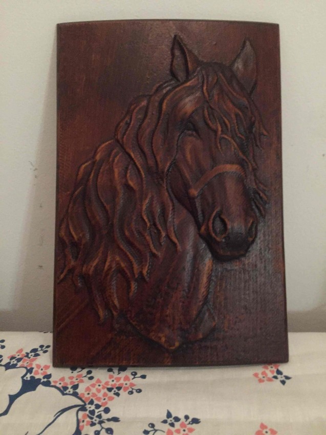 Horse (Wood Sculpture)