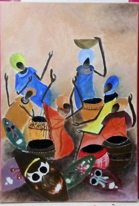 Abstract African Figures
