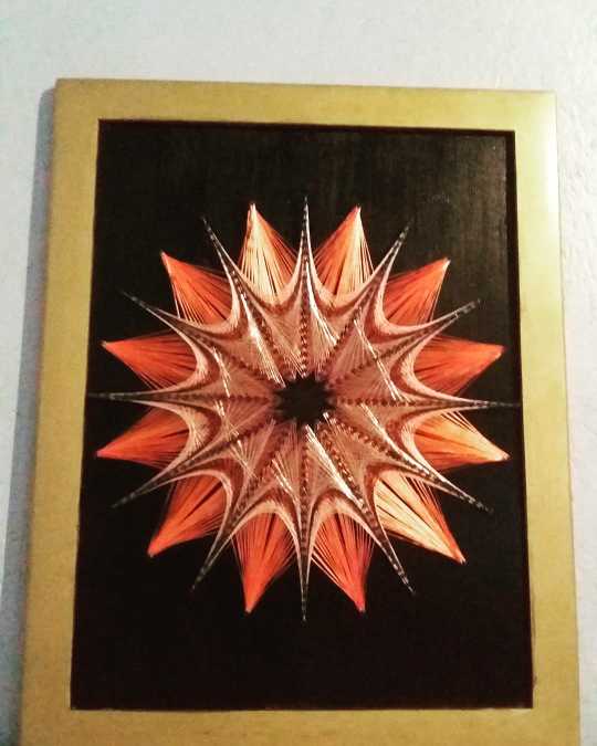 Orange Flower (String Art)