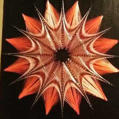 Orange Flower (String Art)
