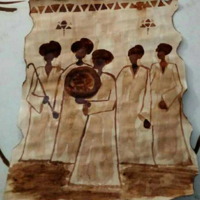 Nubia (Painting With Coffee)