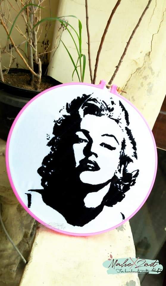 Marilyn Monroe Embroidery