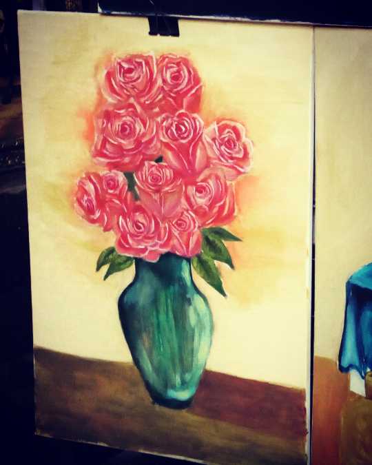 Vase Of Roses