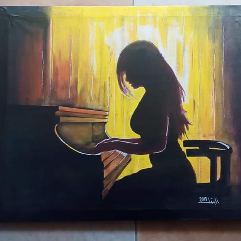 عازفة البيانو