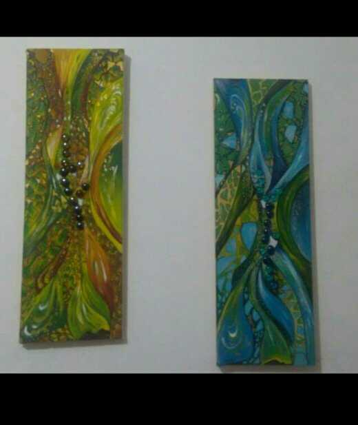 Two Abstract Art Paintings