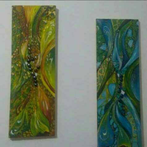 Two Abstract Art Paintings