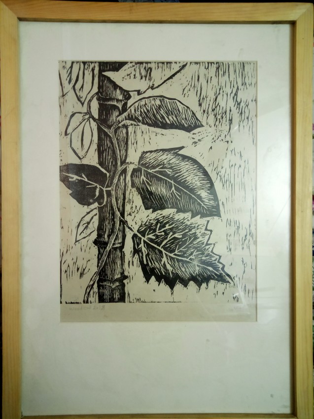 Tree Leaves (Wood Engraving)