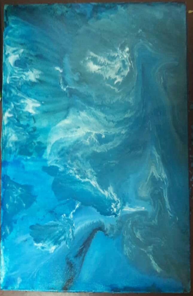 Depth Of The Sea (Acrylic Pouring)