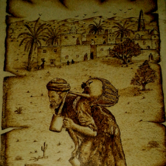 The Water Bearer (Saqqa) (Wood Burning)