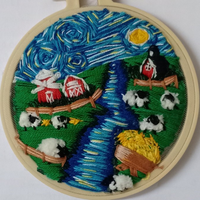 Farm (Embroidery Hoop)