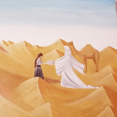 Girl And Desert