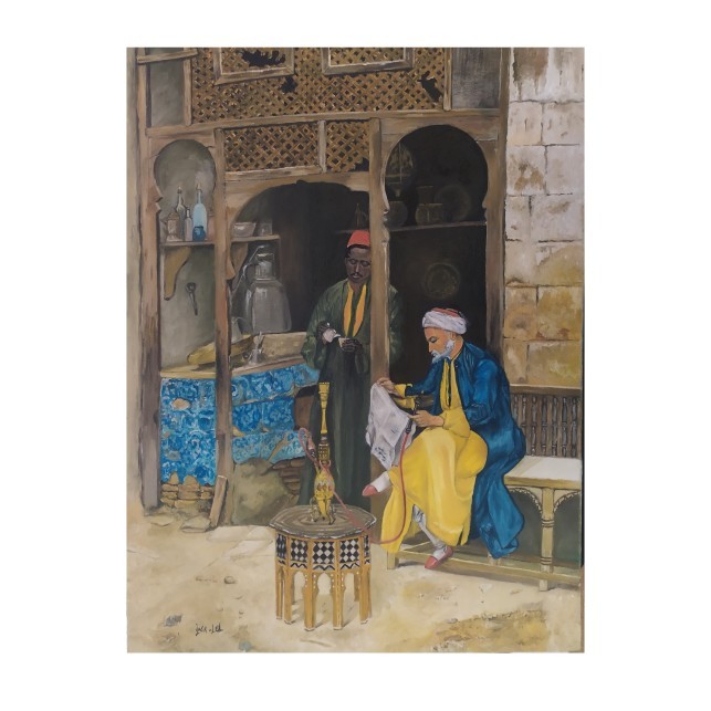 A Cafe In Cairo  (Orientalists' Paintings)