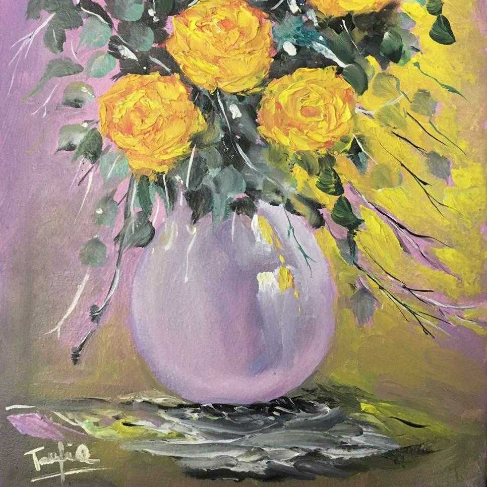 Vase Of Roses