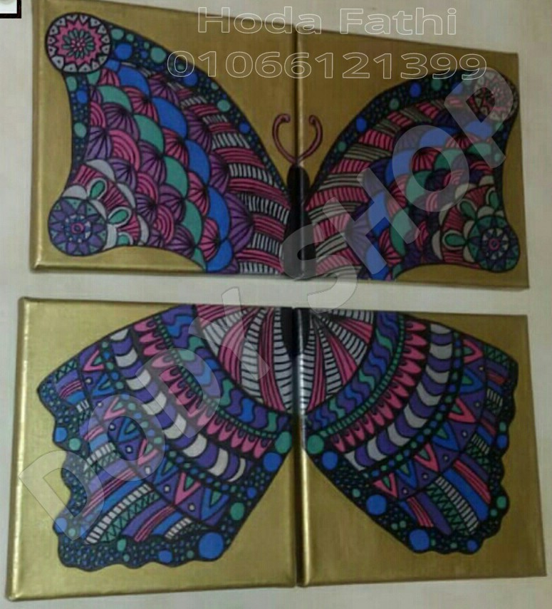Butterfly (Set Of 4 Paintings)