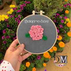 Flower Embroidery Hoop