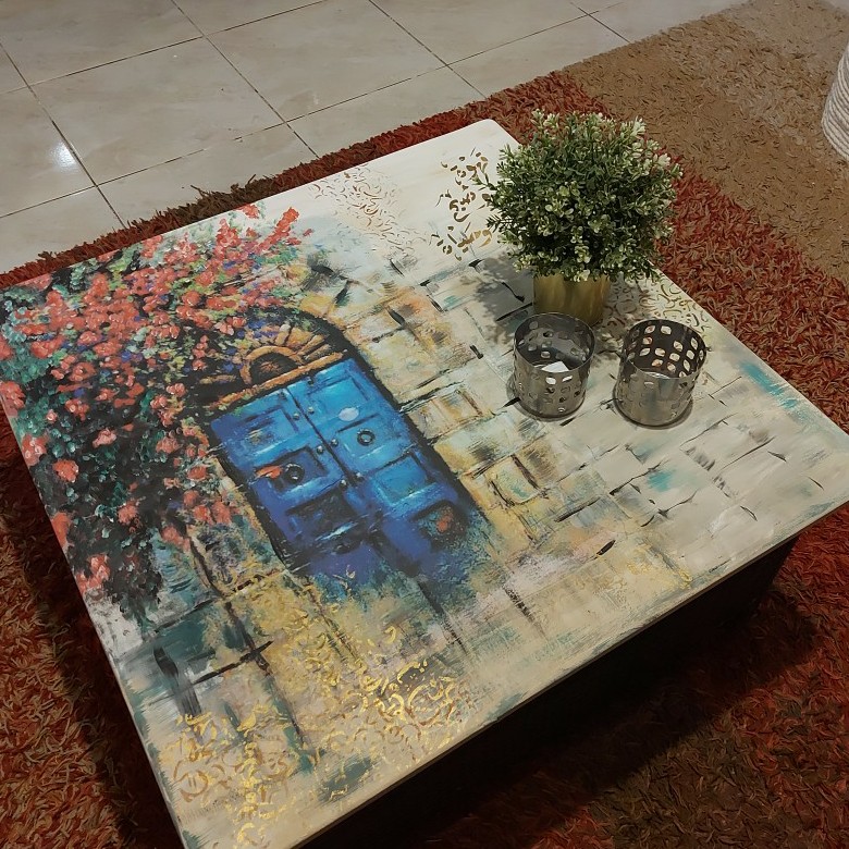 Wooden Decoupage Table