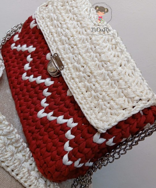 Crochet Bag With Kilim Thread
