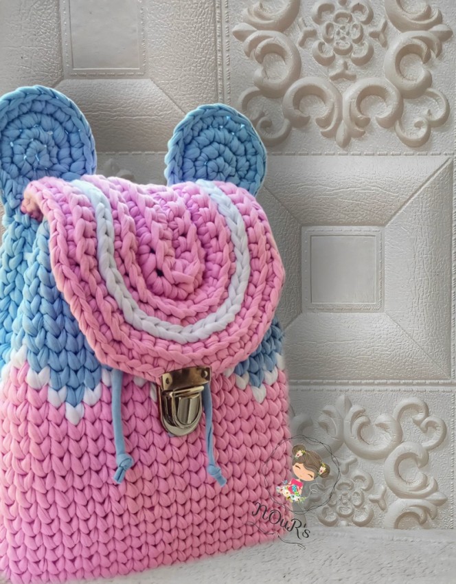 Crochet Bag With Kilim Thread