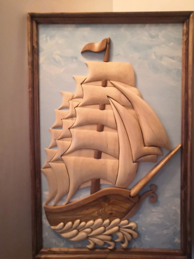 Ship (Wood Artwork)