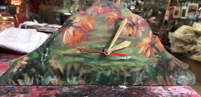 Painted Table Clock