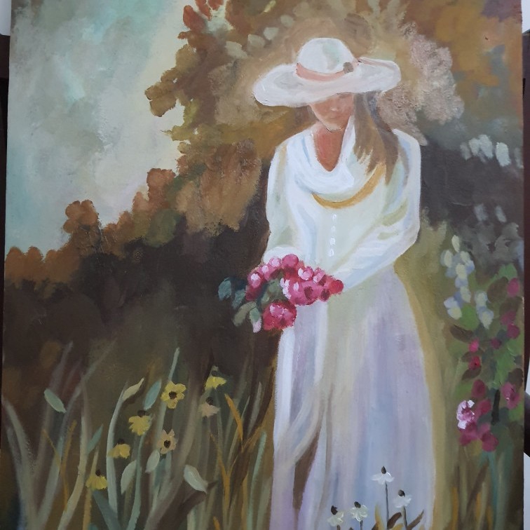The Lady With Flowers