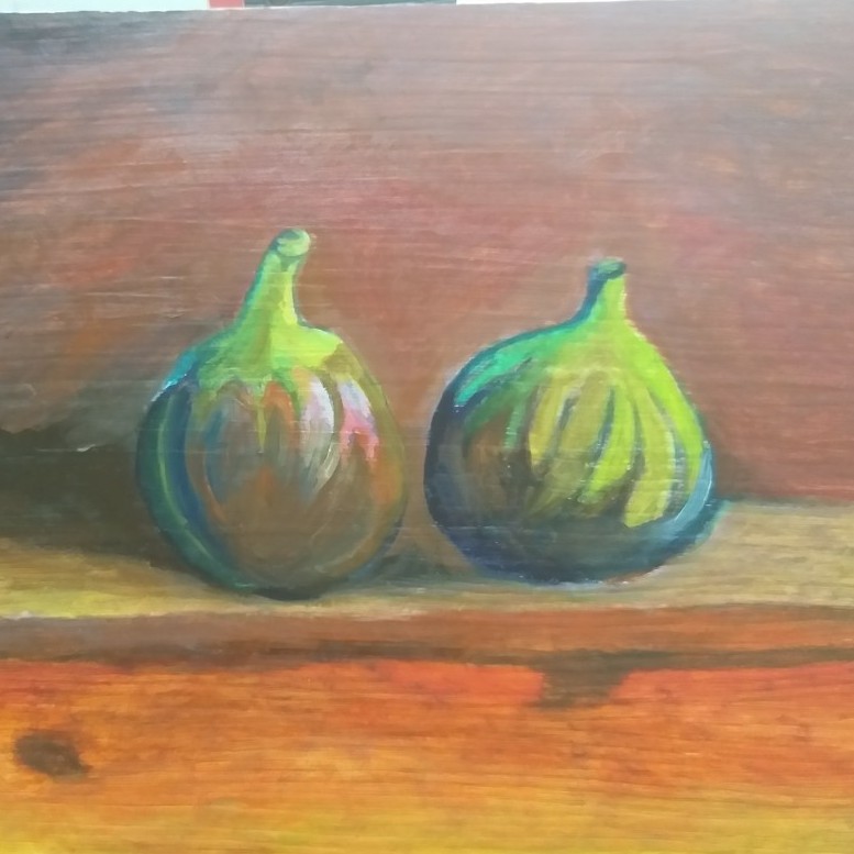 Fig Fruits Oil Painting