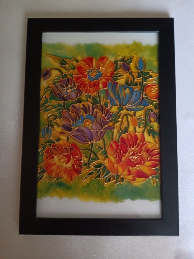 Group Of Flowers (Painting On Glass)