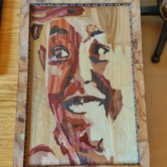 Wood Veneer Portrait