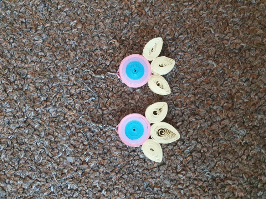 Quilled Earring (Paper Quilling Art)