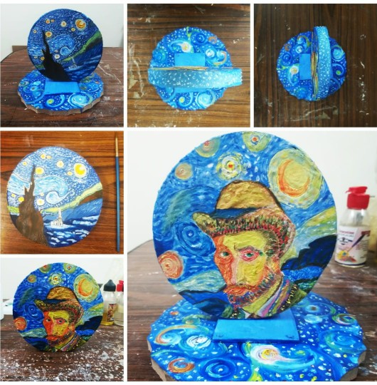 Starry Night on Van Goghs Face