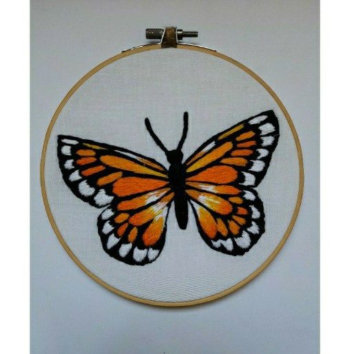 Butterfly (Hand Embroidery Hoop)