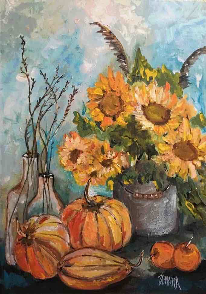 Sunflowers & Pumpkins