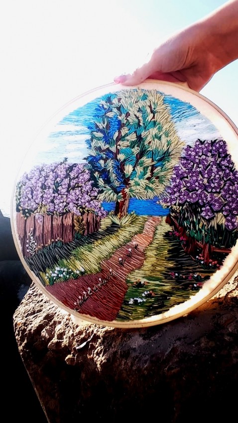 Landscape Embroidery Hoop