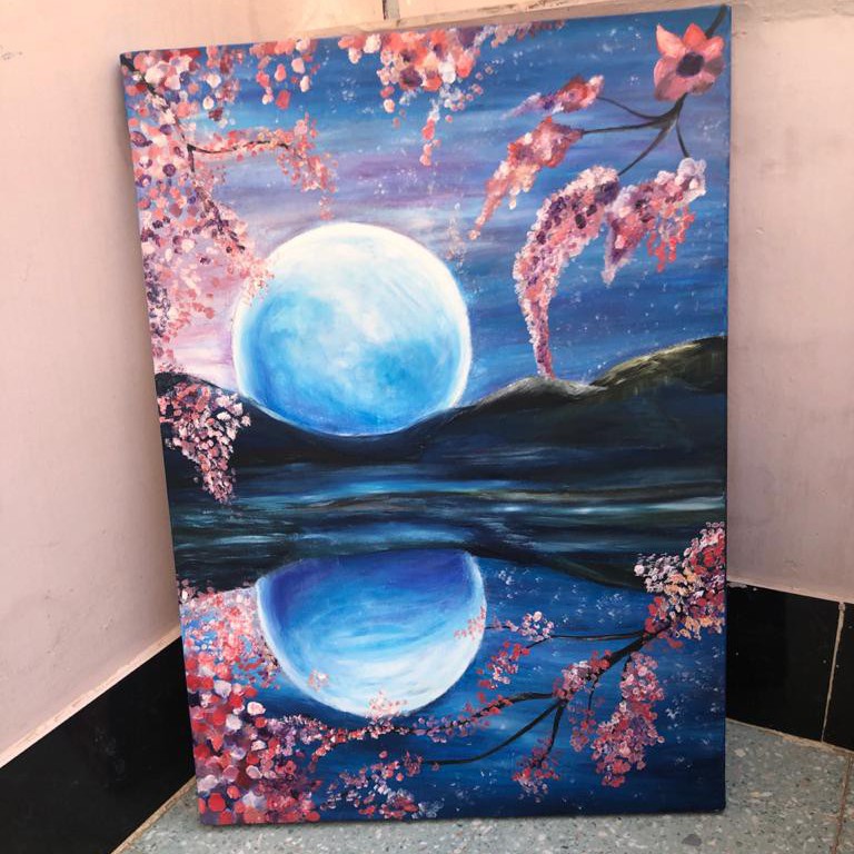 Moon And Roses
