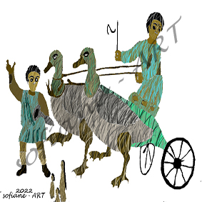 Graphic art for an ancient antiquity