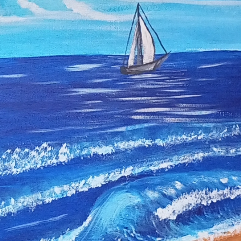 لوحة للبحر